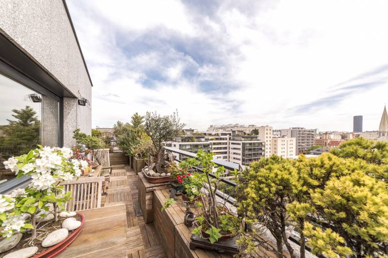 Penthouse avec terrasse de 55m² - quartier Grenelle - Century 21 Assas Raspail Paris 6ème