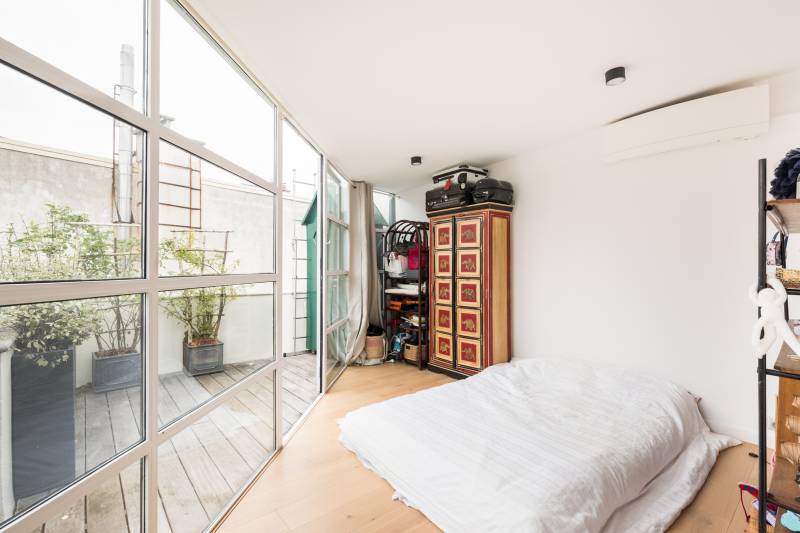 Chambre parentale - loft - boulevard Raspail - Century 21 Assas Raspail