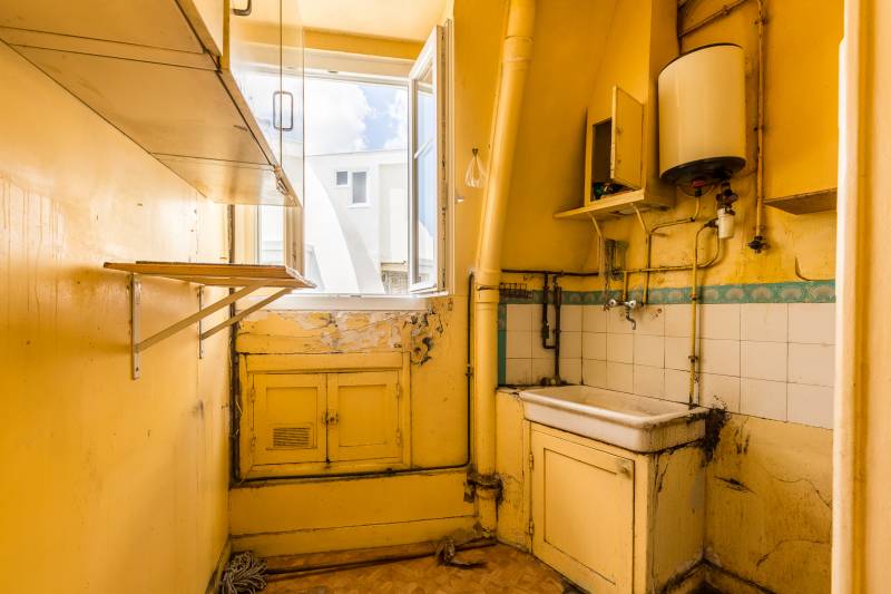 Cuisine - Appartement 3 pièces - 9 rue Auguste Lançon, 75013 Paris