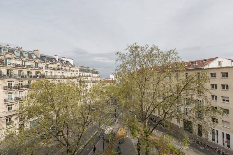 Vue dégagée et arborée - appartement familial 5 pièces à vendre Paris 6ème