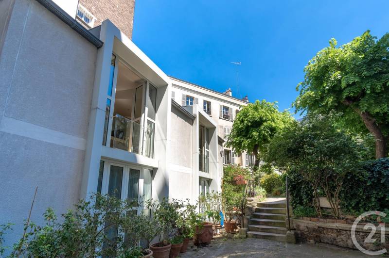 Maison - cour arborée - rue d'Odessa - Paris 14ème