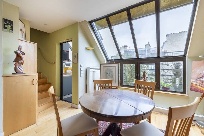 Duplex à rénover au dernier étage avec Terrasse - Penthouse - Paris 6ème : rue Vavin | Jardin du Luxembourg  
