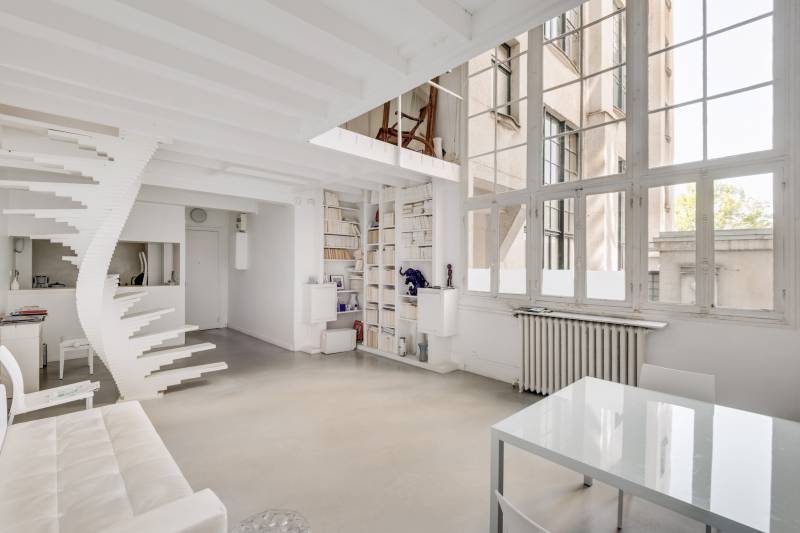 Atelier d'artiste au calme absolu - Paris 14ème : rue Victor Schoelcher | quartier Montparnasse  