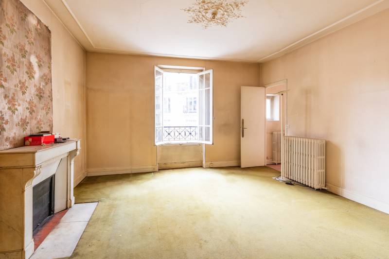 Appartement 3 pièces à rénover au 2ème étage - Paris 16ème : rue Poussin | quartier Auteuil  
