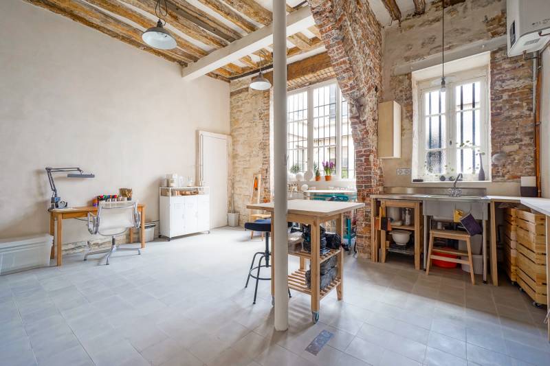 Atelier d'artiste au calme sur cour - local à usage d'habitation - Paris 7ème : rue de Bourgogne | Invalides  