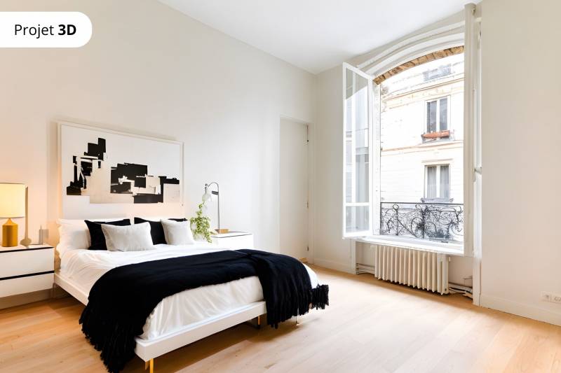 Chambre meublée via Gepetto - Century 21 Odéon Saint-Sulpice - agence immobilière Paris 6ème