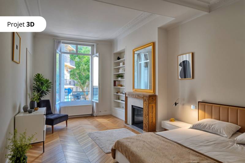 Appartement 3 pièces à rénover avec 2 chambres situé au 1er étage avec ascenseur : Paris 6ème : rue Monsieur Le Prince | Jardin du Luxembourg  