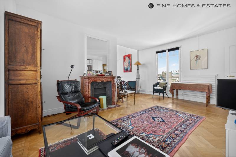 Appartement 5 pièces en étage avec ascenseur - terrasse et balcon - vue dégagée - Paris 6ème : rue Huysmans - proche du Jardin du Luxembourg  