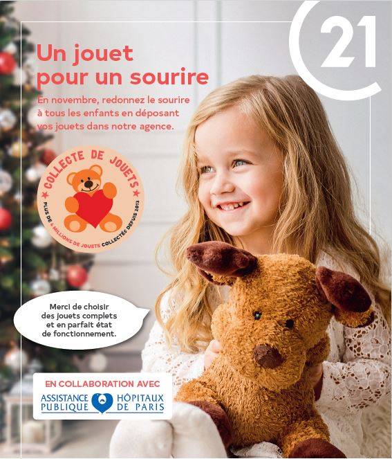 Collecte des jouets - agence immobilière Paris 6ème - Century 21