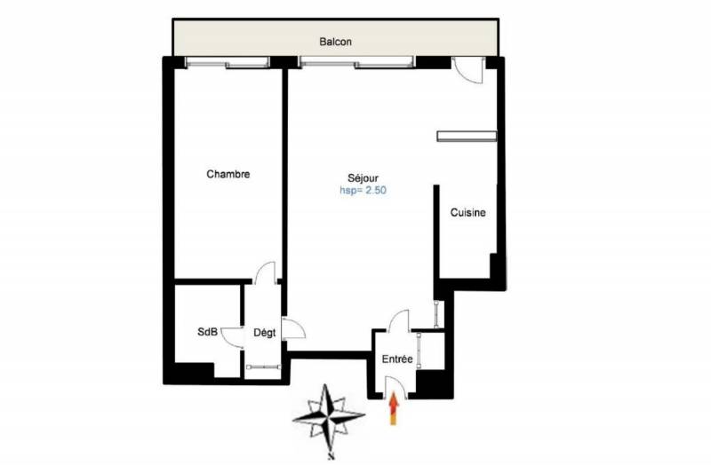 Appartement 2 pièces avec large balcon et possibilité d'un box - Paris 6ème : rue Notre-Dame des Champs | Vavin  