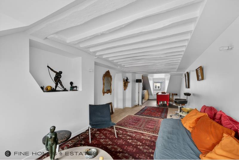 Appartement 3 pièces avec 2 chambres au dernier étage avec vue dégagée sur le Jardin du Luxembourg - Paris 6ème : rue de Vaugirard  