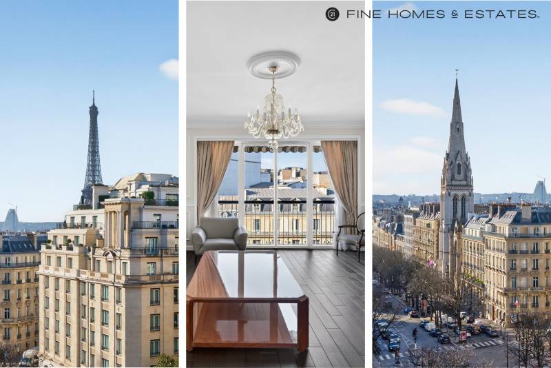 Appartement avec vue Tour Eiffel, étage élevé et balcon, au cœur de l’avenue George V - Paris 8ème : Triangle d’Or  