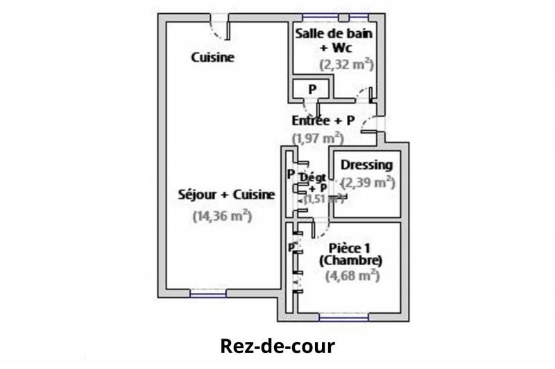 Appartement 2 pièces situé au calme sur cour - Paris 6ème : rue de la Grande Chaumière | quartier Notre-Dame des Champs  