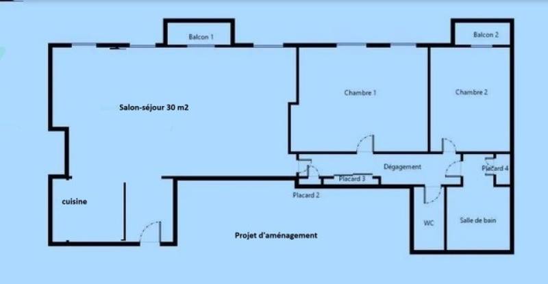 Appartement 3 pièces de 69m² avec 2 chambres situé en étage avec ascenseur - Paris 6ème : rue d'Assas - proche du Jardin du Luxembourg  