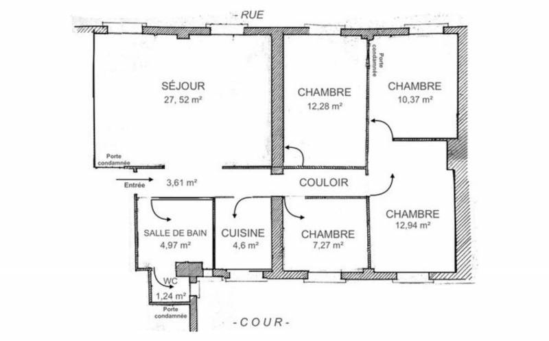 Appartement familial avec 3 à 4 chambres - Paris 14ème limite 6ème : rue Boissonade  