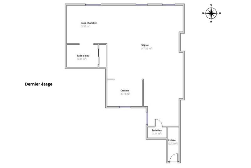 Loft au troisième et dernier étage d'un Hôtel Particulier de standing - Paris 7ème : rue de l'Université | Musée d'Orsay  