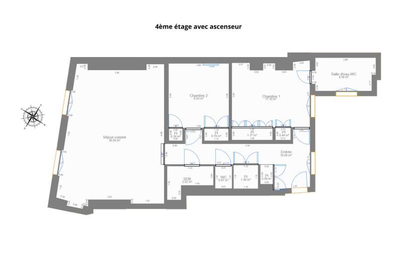 Appartement en étage avec ascenseur à proximité du Jardin du Luxembourg