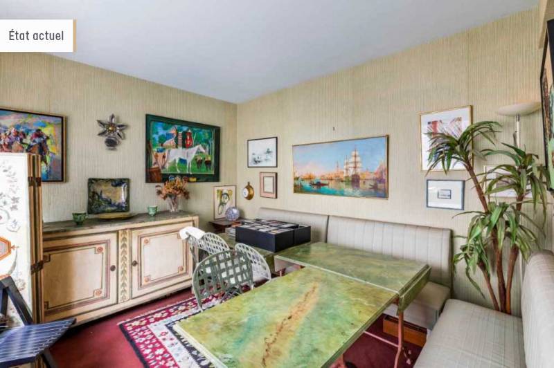 Appartement 3 pièces avec 2 chambres situé au 2ème étage avec ascenseur : Paris 7ème : rue Augereau - quartier Gros Caillou   