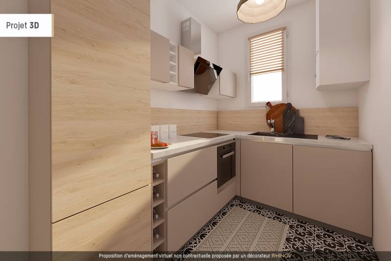 Proposition de décoration 3D - appartement à vendre - 75006 Paris