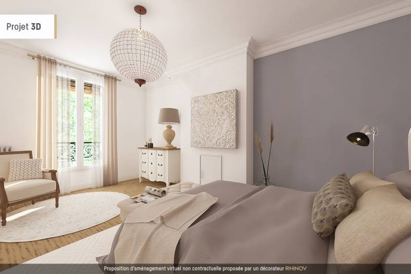Home staging virtuel - appartement à vendre - à proximité du Jardin du Luxembourg
