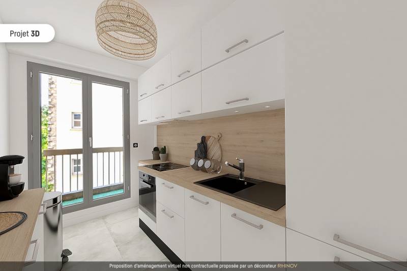Appartement 2 pièces au 4ème étage avec ascenseur, balcon et parking : Paris 6ème : impasse Robiquet | quartier Notre-Dame des Champs  