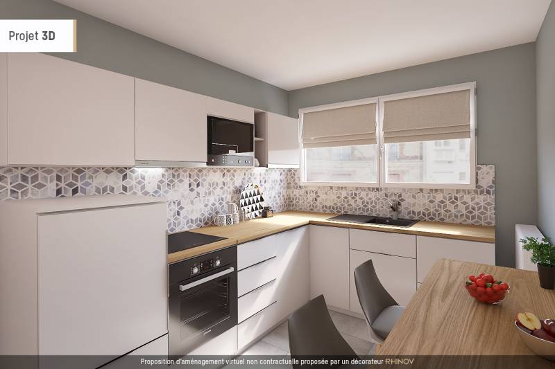 Appartement 3 pièces avec 2 chambres situé au 2ème étage avec ascenseur : Paris 7ème : rue Augereau - quartier Gros Caillou   